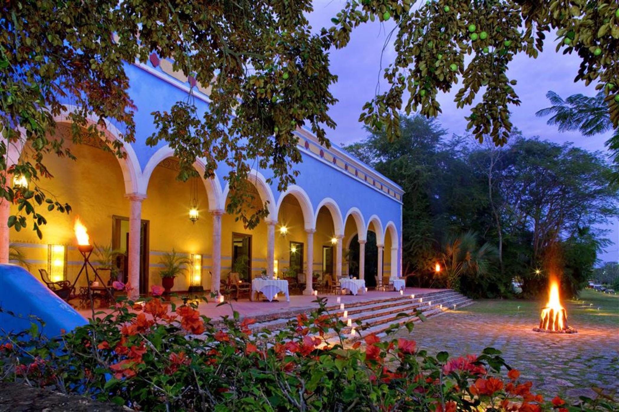 Отель Hacienda Santa Rosa De Lima Ресторан фото