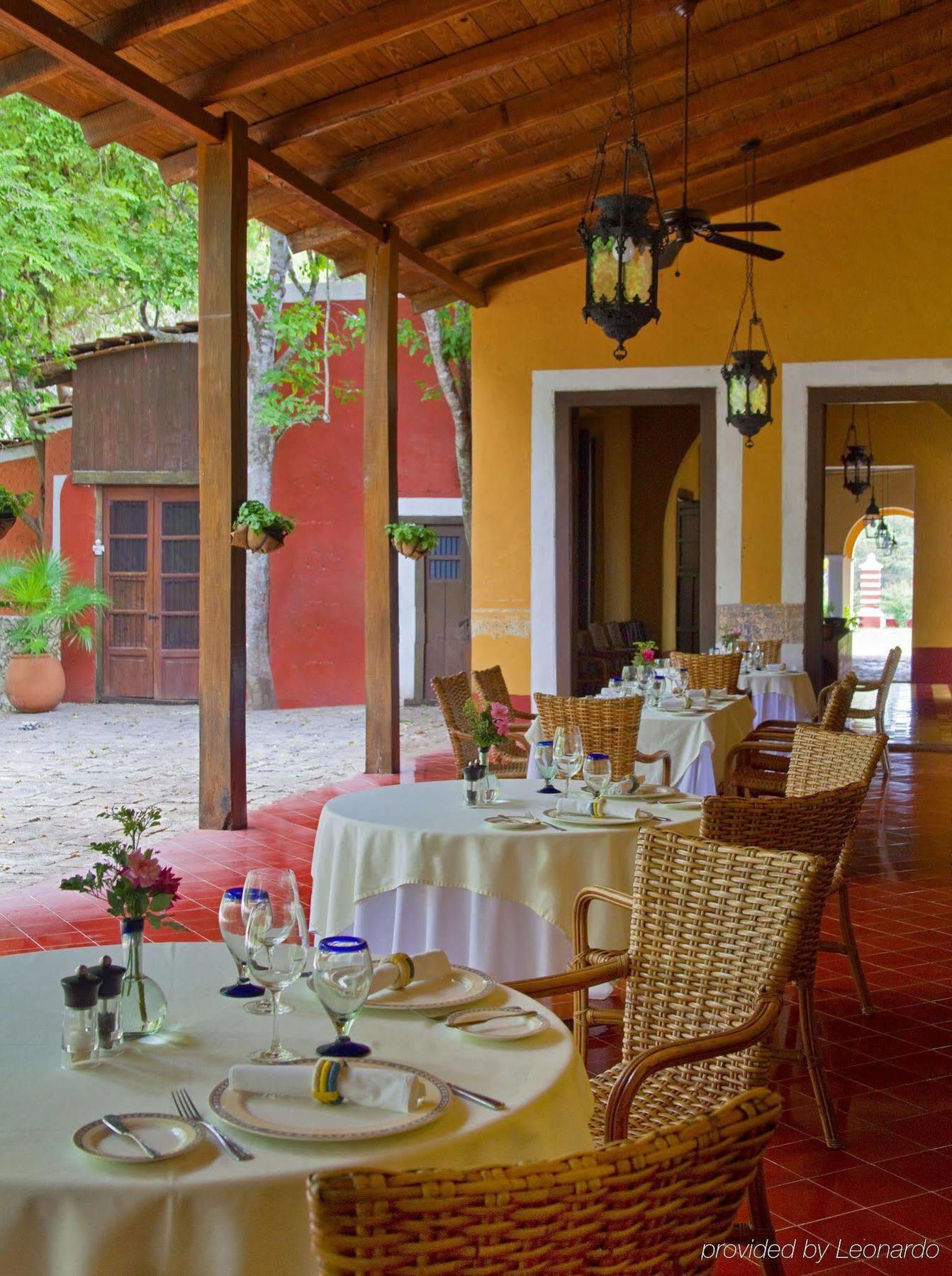 Отель Hacienda Santa Rosa De Lima Ресторан фото